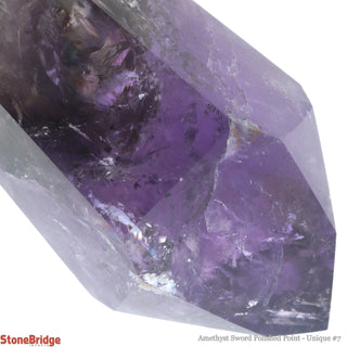 Amethyst Point Polished Sword U#7 - 6 3/4"    from The Rock Space