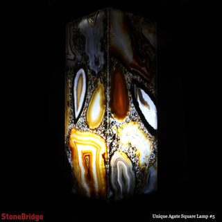 Agate Slice Tower Lamp U#5 - 40cm    from The Rock Space