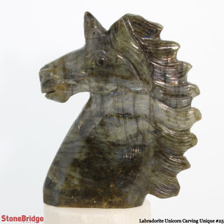 Labradorite Unicorn Carving U#25 - 5 1/2"    from The Rock Space