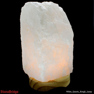 White Quartz Lamp - Extra Large - WHITE CORD    from The Rock Space