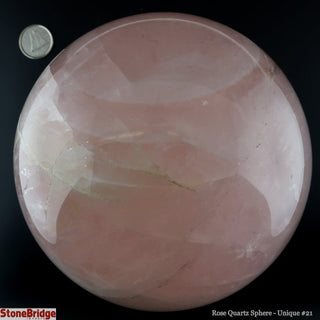 Rose Quartz Sphere U#21 - 4 1/2"    from The Rock Space