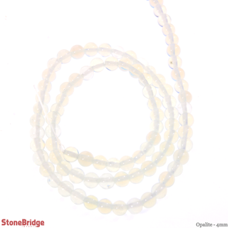 Opalite - Round Strand 15" - 4mm    from Stonebridge Imports