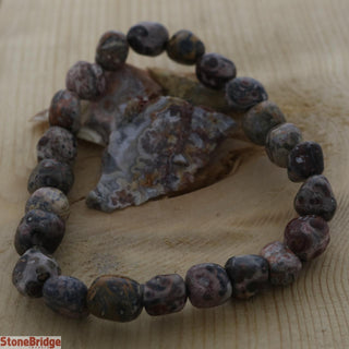 Leopardskin Jasper Tumbled Braceletss    from The Rock Space