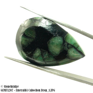 Emerald #4 Cabochon Drop    from Stonebridge Imports