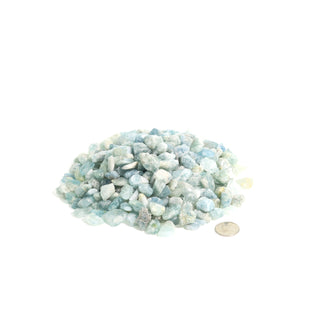 Aquamarine A Tumbled Stones - Semi Polished    from The Rock Space