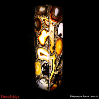 Agate Slice Tower Lamp U#7 - 60cm from The Rock Space