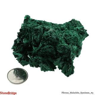 Fibrous Malachite Crystal #3 - 100g to 150g    from The Rock Space