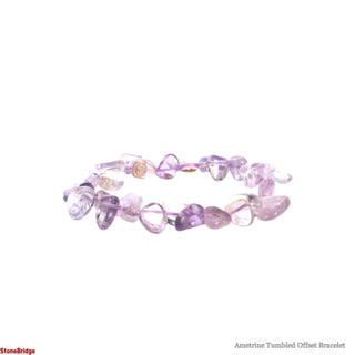 Ametrine Tumbled Offset Bracelet from The Rock Space