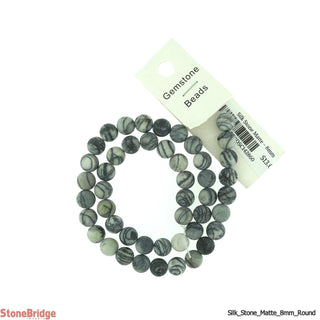 Silk Stone Matte - Round Strand 15" - 6mm    from The Rock Space