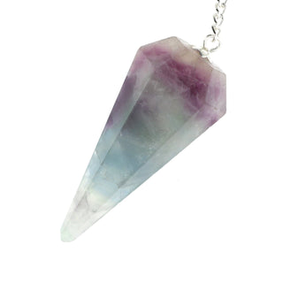 Purple and Green Fluorite Pendulum 6 Facet & Bead - 3 Pack from The Rock Space