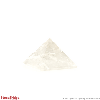 Clear Quartz A Pyramid #2 - 1 1/2" to 1 3/4" Wide    from The Rock Space