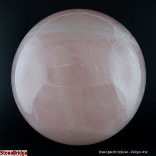 Rose Quartz Sphere U#20" - 4"    from The Rock Space