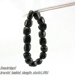 Shungite Tumbled Bracelets    from The Rock Space