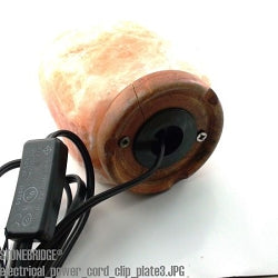 Black Power Cord for Table Lamp with bottom plate - 7W bulb included    from The Rock Space