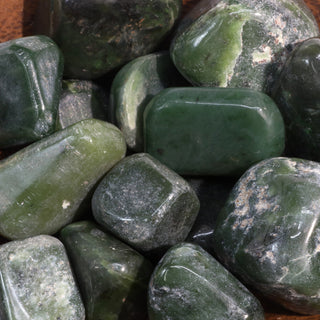 Jade Nephrite Tumbled Stones - Pakistan    from The Rock Space