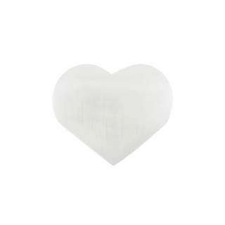 Selenite Heart #4 - 1 3/4" to 2 3/4"