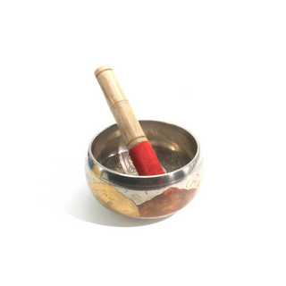 Silver Brass 6" Singing Bowl    from The Rock Space