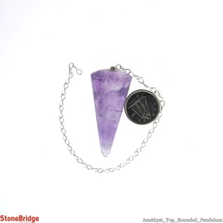 Rounded Amethyst Pendulum    from The Rock Space