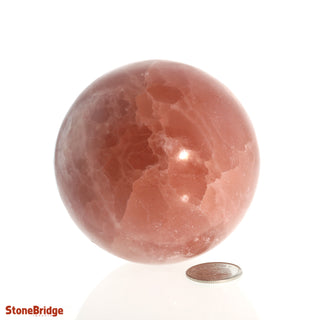 Calcite Rose Sphere - Medium #2 - 2 3/4"    from The Rock Space