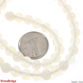 Opalite - Round Strand 15" - 6mm    from The Rock Space