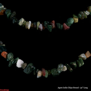 Agate India Chip Strands - 5mm to 8mm    from The Rock Space