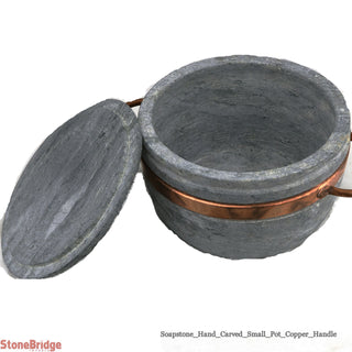 Soapstone Pot with Lid - Small 1.5 L    from The Rock Space