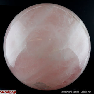 Rose Quartz Sphere U#25 - 4 1/4"    from The Rock Space