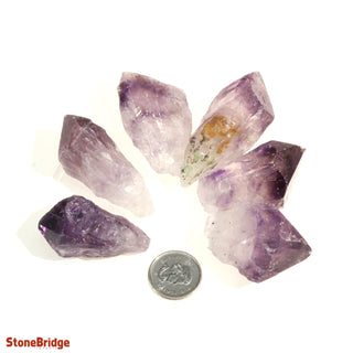 Amethyst Drilled Points - 6 Pack    from The Rock Space