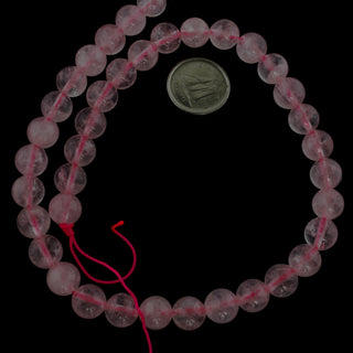 Rose Quartz - Round Strand 15" - 8mm from Stonebridge Imports