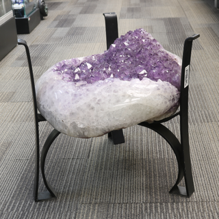 Selene Amethyst Geode Cluster Table - Polished Edge U#2 from Stonebridge Imports