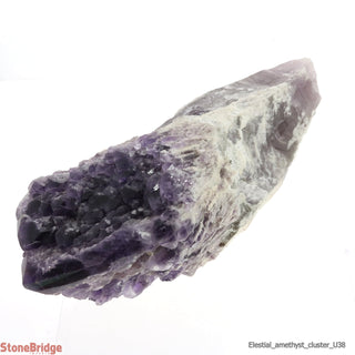 Amethyst Elestial Quartz Cluster U#38 - 16" from The Rock Space