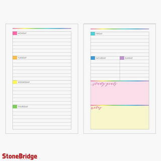 12 Month Planner - Crystal Student    from The Rock Space