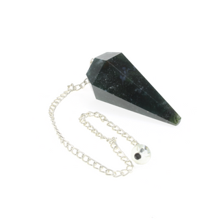 Bloodstone Pendulum 6 Facets & Bead from The Rock Space