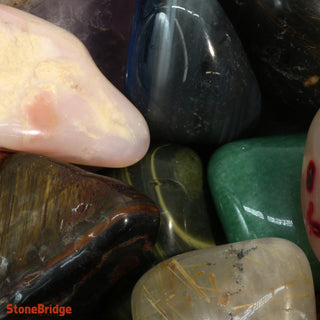Mixed Tumbled Stones (CONTAINS DYED AGATE) from The Rock Space