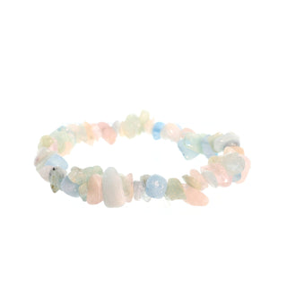 Aquamarine Morganite Bead Bracelet Chip   from The Rock Space