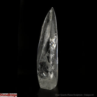 Clear Quartz Flame Sculpture U#7 - 6"    from The Rock Space