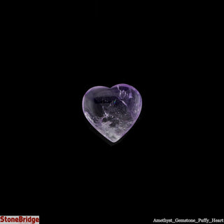 Amethyst Crystal Puffy Heart #1 35mm 1" to 1 1/2"    from The Rock Space