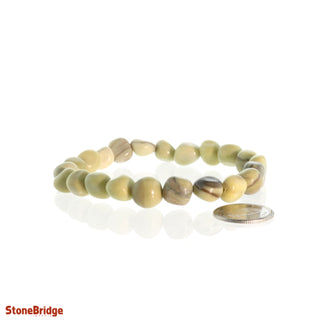 Lime Green Quartz Tumbled Bracelets from The Rock Space