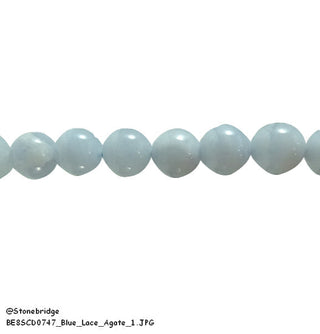 Blue Lace Agate Bead Strand