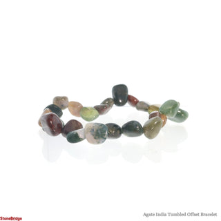 Agate India Tumbled Offset Bracelet from The Rock Space