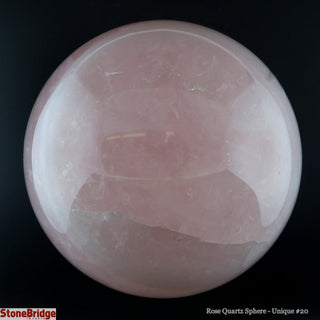 Rose Quartz Sphere U#20" - 4"    from The Rock Space