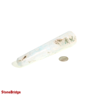 Blue Calcite Rounded Massage Wand - Extra Large #2 - 3 3/4" to 5 1/4" from The Rock Space