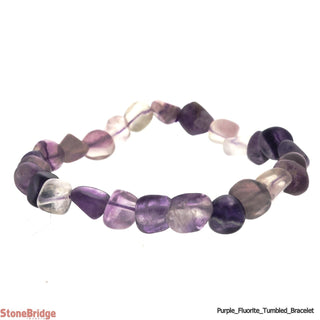 Fluorite Purple Tumbled SM Bracelet from The Rock Space