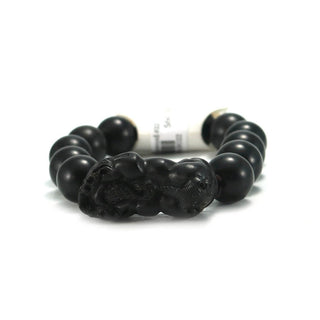 Mala Bracelet "Black Rosewood & Charm" #22 from The Rock Space