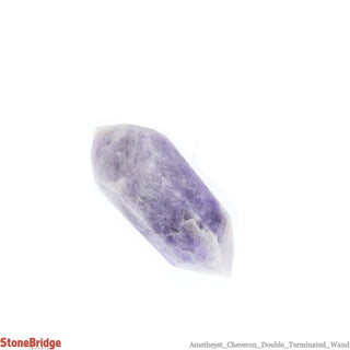 Amethyst Chevron Double Terminated Massage Wand - Extra Large #1 - 2 1/2" to 3 3/4"    from The Rock Space