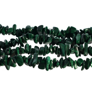 Malachite Chip Strands - 3mm to 10mm    from Stonebridge Imports