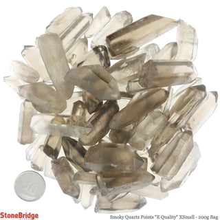 Smoky Quartz Points E XSmall - 200g Bag    from The Rock Space