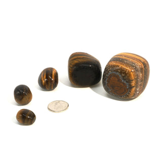 Gold Tiger Eye Tumbled Stones - India from The Rock Space