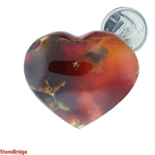 Agate Puffy Heart #1 - 15G to 24G    from The Rock Space