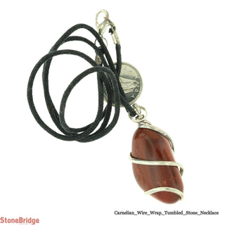 Carnelian Tumbled Necklace    from The Rock Space